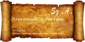 Szerencsés Adrienn névjegykártya