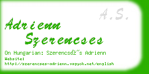 adrienn szerencses business card